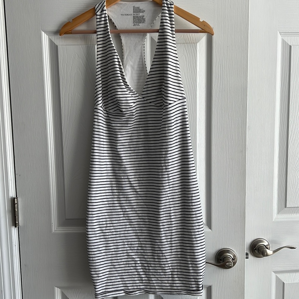 Striped Racerback cotton dress